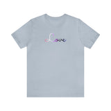 Genderfluid Love Script Tee: Subtly Elegant Pride T-Shirt