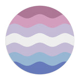 Bigender Flag Ripple Mousepad: Wavey Design for Desk