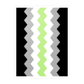 Agender Flag Wavey Decal: Sharp Pride Sticker