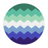 Gay Pride Flag Wavey Mousepad: Sharp Design for Desk