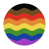 Philly Pride Flag Ripple Mousepad: Wavey Design for Desk
