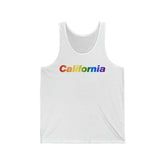 California Tank-Top: Vibrant Pride Gradient Design
