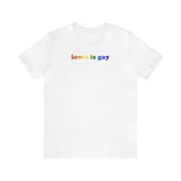 Iowa is Gay Pride T-Shirt: LGBTQ+ Flag Gradient Tee