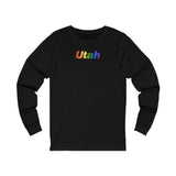 Utah Long Sleeve Tee: Pride Gradient Design