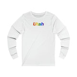 Utah Long Sleeve Tee: Pride Gradient Design