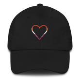 Lesbian Heart Hat: Embroidered Pride Cap