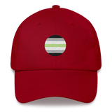 Agender Flag Embroidered Circle Cap: Celebratory LGBTQ+ Pride Design