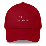 Bigender Love Script Hat: Elegantly Embroidered Pride Cap