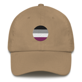 Asexual Flag Embroidered Circle Cap: Celebratory LGBTQ+ Pride Design