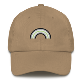 Embroidered Agender Rainbow Hat: Pride Flag LGBTQ+ Design