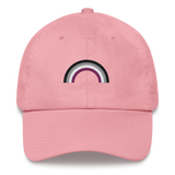 Embroidered Asexual Rainbow Hat: Pride Flag LGBTQ+ Design