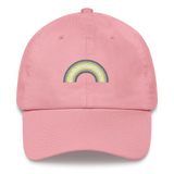 Embroidered Demigender Rainbow Hat: Pride Flag LGBTQ+ Design