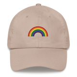 Embroidered Pride Rainbow Hat: Pride Flag LGBTQ+ Design