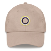 Embroidered Hat: Nonbinary Pride Ring Emblem Design