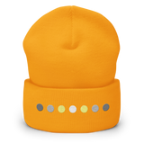 Embroidered Demigender Beanie: Pride Flag Horizontal Circle Design