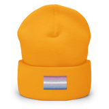 Bigender Pride Flag Embroidered Beanie