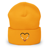 Asexual Heart Beanie: Embroidered Pride Hat