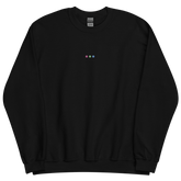 Embroidered Polysexual Sweatshirt: Pride Flag Horizontal Circle Design