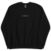 Embroidered Bigender Sweatshirt: Pride Flag Horizontal Circle Design