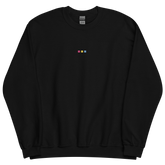 Embroidered Pansexual Sweatshirt: Pride Flag Horizontal Square Design