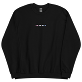 Embroidered Bigender Sweatshirt: Pride Flag Horizontal Square Design