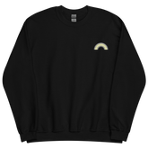 Embroidered Demigender Rainbow Sweater: Pride Flag LGBTQ+ Design