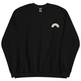 Embroidered Pangender Rainbow Sweater: Pride Flag LGBTQ+ Design