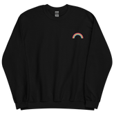 Embroidered Pansexual Rainbow Sweater: Pride Flag LGBTQ+ Design