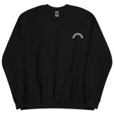 Embroidered Polysexual Rainbow Sweater: Pride Flag LGBTQ+ Design