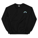 Embroidered Gay Pride Rainbow Sweater: Pride Flag LGBTQ+ Design