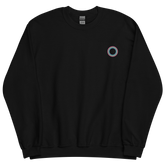 Embroidered Sweatshirt: Polysexual Pride Ring Emblem Design
