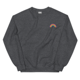 Embroidered Gilbert Baker Pride Rainbow Sweater: Pride Flag LGBTQ+ Design
