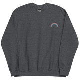 Embroidered Polysexual Rainbow Sweater: Pride Flag LGBTQ+ Design
