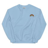 Embroidered Philly Pride Rainbow Sweater: Pride Flag LGBTQ+ Design