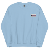 Demisexual Pride Flag Embroidered Sweatshirt