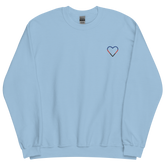 Polyamory Heart Sweatshirt: Embroidered Pride Sweater