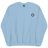 Embroidered Sweatshirt: Polyamory Pride Ring Emblem Design