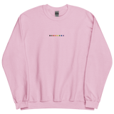 Embroidered Philly Pride Sweatshirt: Pride Flag Horizontal Square Design