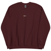 Embroidered Nonbinary Sweatshirt: Pride Flag Horizontal Square Design