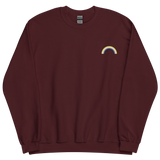 Embroidered Nonbinary Rainbow Sweater: Pride Flag LGBTQ+ Design