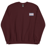 Transgender Pride Flag Embroidered Sweatshirt