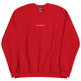 Embroidered Demigender Sweatshirt: Pride Flag Horizontal Circle Design