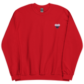 Genderfluid Flag Embroidered Heart Sweater: Celebratory LGBTQ+ Pride Design