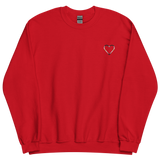 Agender Heart Sweatshirt: Embroidered Pride Sweater