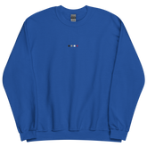 Embroidered Asexual Sweatshirt: Pride Flag Horizontal Square Design