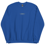 Demigender Pride Sweatshirt: Interlaced Heart Outlines Embroidered Sweater