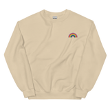 Embroidered Gilbert Baker Pride Rainbow Sweater: Pride Flag LGBTQ+ Design