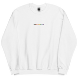Embroidered Philly Pride Sweatshirt: Pride Flag Horizontal Square Design