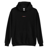 Embroidered Lesbian Hoodie: Pride Flag Horizontal Circle Design