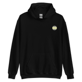 Demigender Flag Embroidered Circle Hoodie: Celebratory LGBTQ+ Pride Design